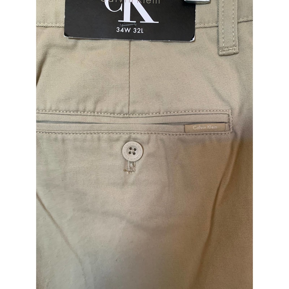 NEW Calvin Klein | Classic Khaki Pant Size 34x32 - Picture 7 of 8
